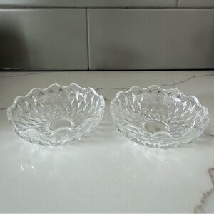 Elegant Clear Glass Crystal Bowls